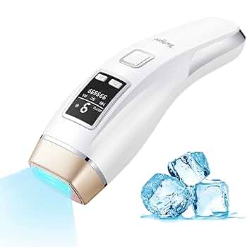 脱毛・除毛 ICE COOL HAIR REMOVAL INSTRUMENT Amazon.com: Finequin Laser Hair Removal for Women & Men, 45